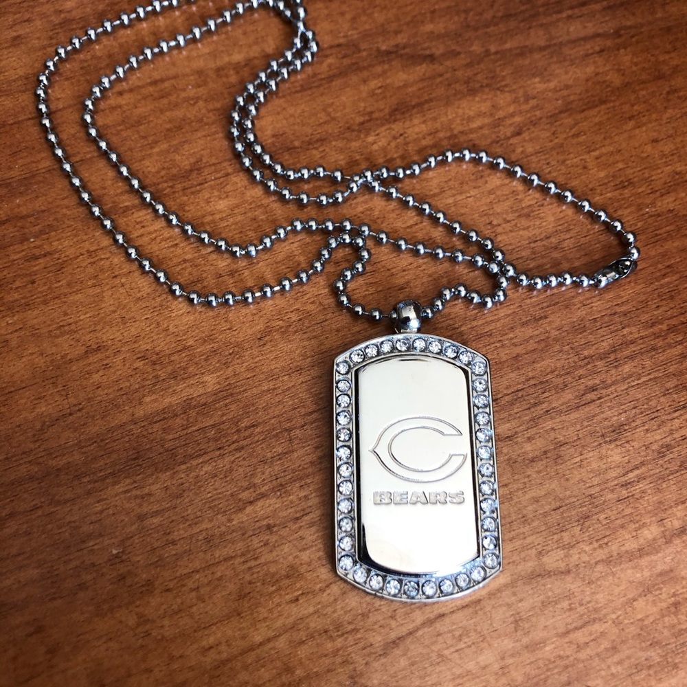 Chicago Bears Stainless Steel Pendant on Chain